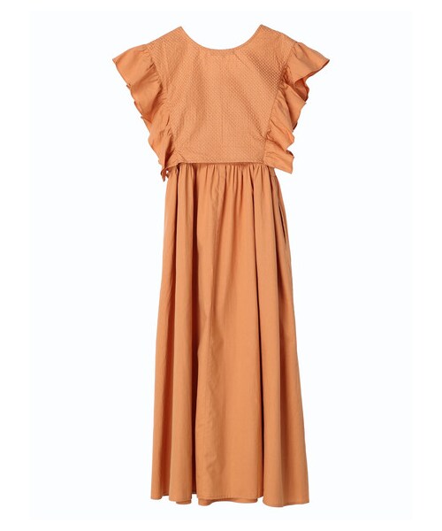 Green　Parks（グリーンパークス）の「・SUGARSPOON SET2点ベスト×キャミワンピ（ワンピース/ドレス・オレンジ/ネイビー・F）」の17枚目の写真