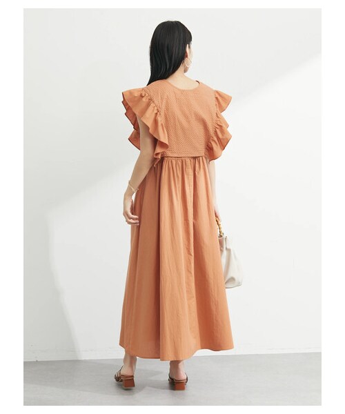 Green　Parks（グリーンパークス）の「・SUGARSPOON SET2点ベスト×キャミワンピ（ワンピース/ドレス・オレンジ/ネイビー・F）」の3枚目の写真