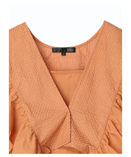 Green　Parks（グリーンパークス）の「・SUGARSPOON SET2点ベスト×キャミワンピ（ワンピース/ドレス・オレンジ/ネイビー・F）」の18枚目の写真