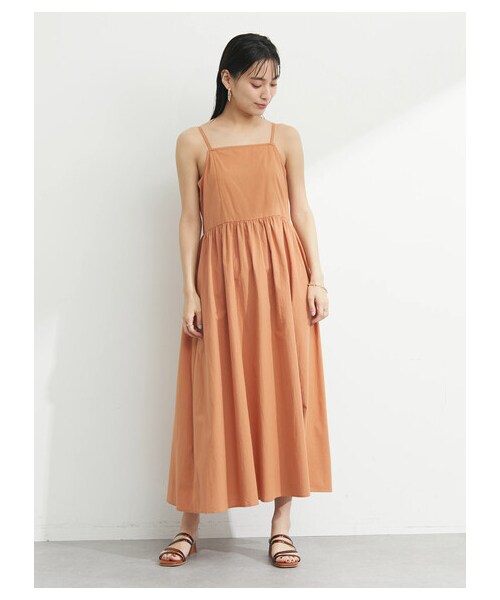 Green　Parks（グリーンパークス）の「・SUGARSPOON SET2点ベスト×キャミワンピ（ワンピース/ドレス・オレンジ/ネイビー・F）」の11枚目の写真