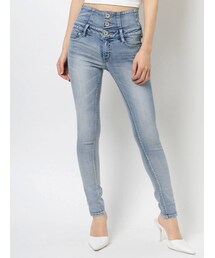 GYDA | H/W ウエストクロススキニーデニムパンツ(パンツ)