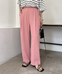 CAPRICIEUX LE'MAGE | 【HAPPY BAG対象商品】タックストレートパンツ(その他パンツ)