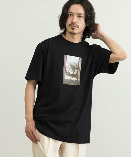 URBAN RESEARCH ID(アーバンリサーチ アイディー)の「URBAN RESEARCH iD SHOP FRONT T恤(トップス・メンズ・白色/黑色/淡藍色・M/L/XL)」の5枚目の写真