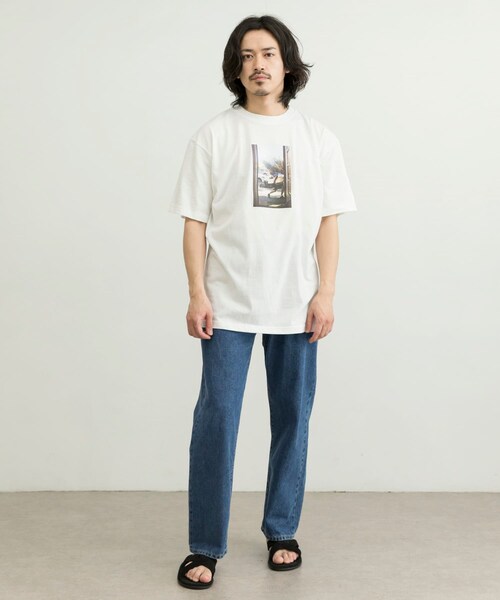 URBAN RESEARCH ID(アーバンリサーチ アイディー)の「URBAN RESEARCH iD SHOP FRONT T恤(トップス・メンズ・白色/黑色/淡藍色・M/L/XL)」の15枚目の写真