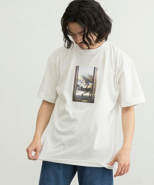 URBAN RESEARCH ID(アーバンリサーチ アイディー)の「URBAN RESEARCH iD SHOP FRONT T恤(トップス・メンズ・白色/黑色/淡藍色・M/L/XL)」の11枚目の写真