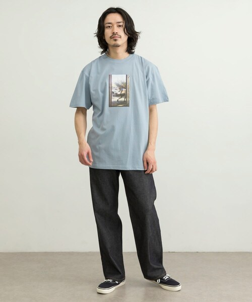 URBAN RESEARCH ID(アーバンリサーチ アイディー)の「URBAN RESEARCH iD SHOP FRONT T恤(トップス・メンズ・白色/黑色/淡藍色・M/L/XL)」の19枚目の写真