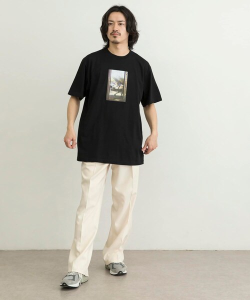 URBAN RESEARCH ID(アーバンリサーチ アイディー)の「URBAN RESEARCH iD SHOP FRONT T恤(トップス・メンズ・白色/黑色/淡藍色・M/L/XL)」の8枚目の写真