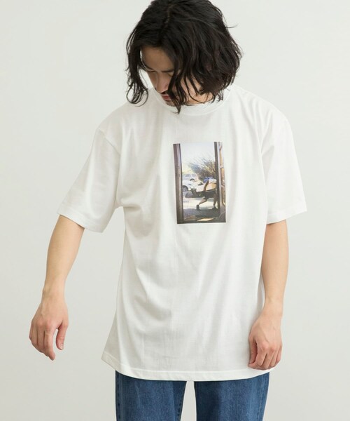 URBAN RESEARCH ID(アーバンリサーチ アイディー)の「URBAN RESEARCH iD SHOP FRONT T恤(トップス・メンズ・白色/黑色/淡藍色・M/L/XL)」の12枚目の写真