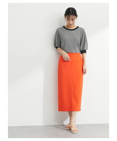 Green　Parks（グリーンパークス）の「カルゼタイトスカート（スカート・ブラック/レッド/ブルーグリーン/ブルー・F）」の2枚目の写真