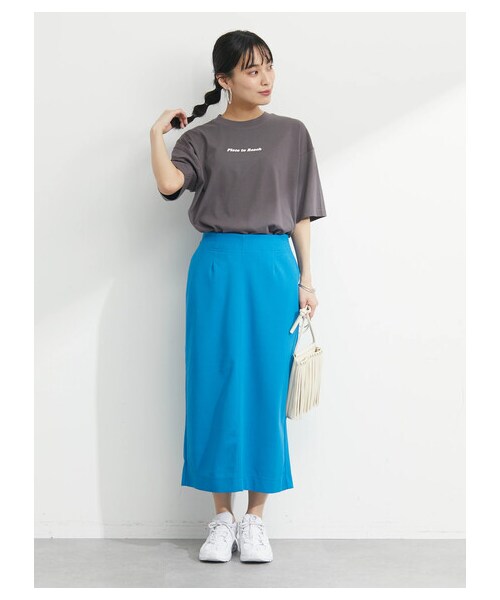 Green　Parks（グリーンパークス）の「カルゼタイトスカート（スカート・ブラック/レッド/ブルーグリーン/ブルー・F）」の11枚目の写真