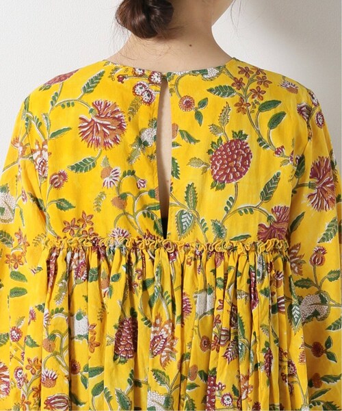▼23ss✨H.A.O ハオ Block Print Dress ワンピース IENA（イエナ）の「【H.A.O/ハオ】Block Printワンピース（）」 - WEAR