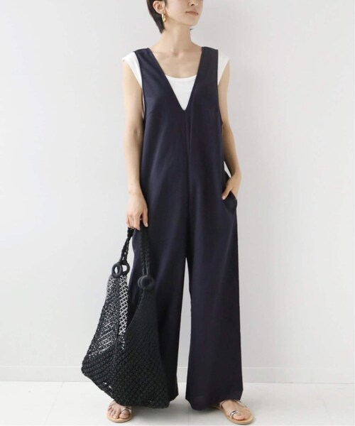 JOURNAL STANDARD relume(ジャーナルスタンダード レリューム)の「《追加予約》タンクトップ付きリネンサロペット(パンツ・ブラウン/(020)/フリー/在庫あり)」の11枚目の写真