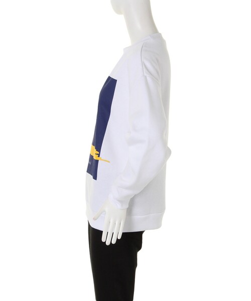 EMODA（エモダ）の「PANEL ARTトレーナー（トップス・レディース・ホワイト/ブラック・F）」の4枚目の写真