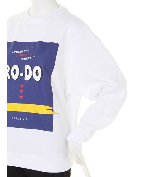 EMODA（エモダ）の「PANEL ARTトレーナー（トップス・レディース・ホワイト/ブラック・F）」の7枚目の写真