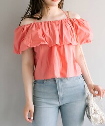 OLIVE des OLIVE | バルーン衿オフショルプルオーバー(シャツ/ブラウス)