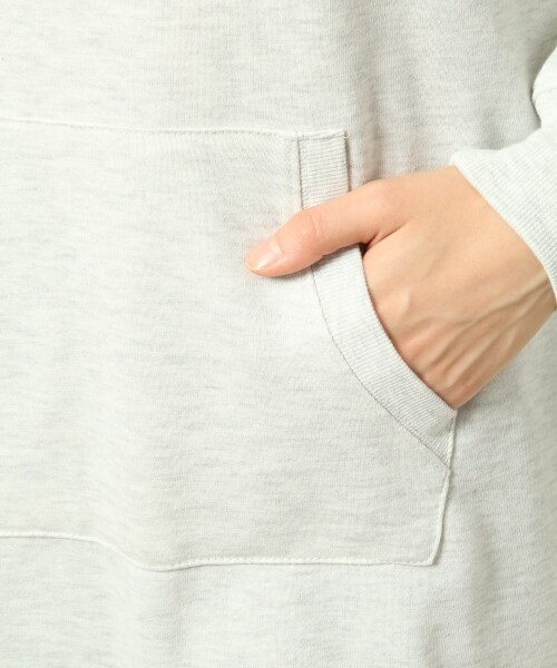 LOWRYS FARM（ローリーズファーム）の「スウェットパーカーワンピースロングスリーブ２（ワンピース/ドレス・レディース・ナチュラル/グレー/グリーン/ネイビー・Ｍ/Ｌ）」の11枚目の写真