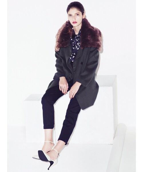 EMODA（エモダ）の「スリムチノPT（パンツ・レディース・グレー/ブラック/レッド・S/M）」の13枚目の写真