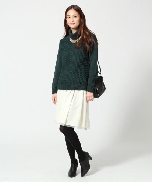 GLOBAL WORK(グローバルワーク)の「リバーシブルチュールスカート(スカート・レディース・ホワイト×ホワイト06/ブラック×グレー15/ブラック×ネイビー88・M/L)」の7枚目の写真