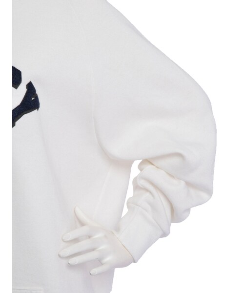 jouetie（ジュエティ）の「サガラカレッジチュニックパーカ（トップス・レディース・オフホワイト/グレー/ネイビー・M）」の10枚目の写真