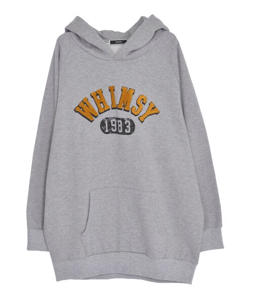 jouetie（ジュエティ）の「サガラカレッジチュニックパーカ（トップス・レディース・オフホワイト/グレー/ネイビー・M）」の2枚目の写真