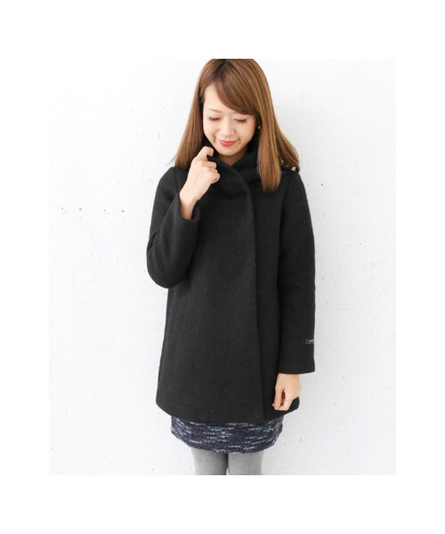 URBAN RESEARCH DOORS(アーバンリサーチドアーズ)の「ボリュームフードコート(ジャケット/アウター・レディース・BLACK/GRAY・one)」の9枚目の写真