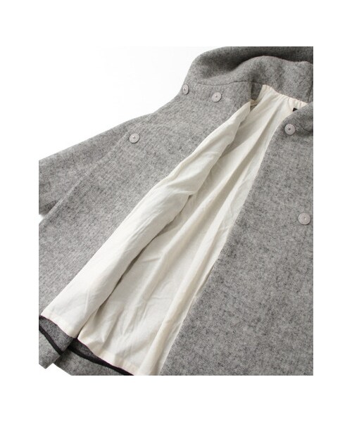 URBAN RESEARCH DOORS(アーバンリサーチドアーズ)の「ボリュームフードコート(ジャケット/アウター・レディース・BLACK/GRAY・one)」の17枚目の写真