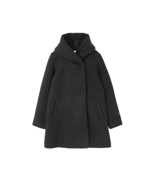 URBAN RESEARCH DOORS(アーバンリサーチドアーズ)の「ボリュームフードコート(ジャケット/アウター・レディース・BLACK/GRAY・one)」の2枚目の写真