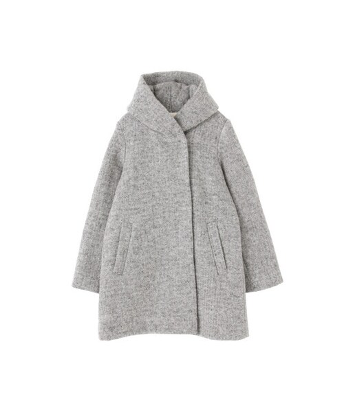 URBAN RESEARCH DOORS(アーバンリサーチドアーズ)の「ボリュームフードコート(ジャケット/アウター・レディース・BLACK/GRAY・one)」の1枚目の写真