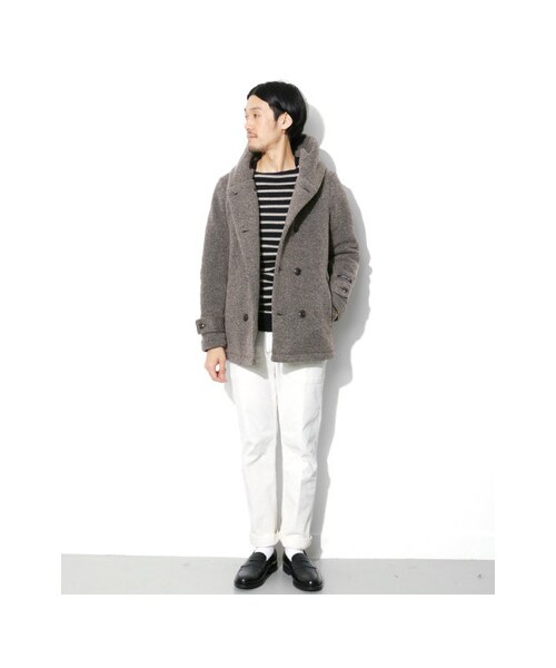 URBAN RESEARCH DOORS(アーバンリサーチドアーズ)の「Mapel W フードJK(ジャケット/アウター・メンズ・Beige/Navy・38/40)」の3枚目の写真