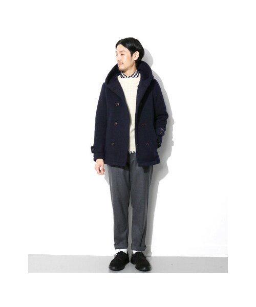 URBAN RESEARCH DOORS(アーバンリサーチドアーズ)の「Mapel W フードJK(ジャケット/アウター・メンズ・Beige/Navy・38/40)」の6枚目の写真