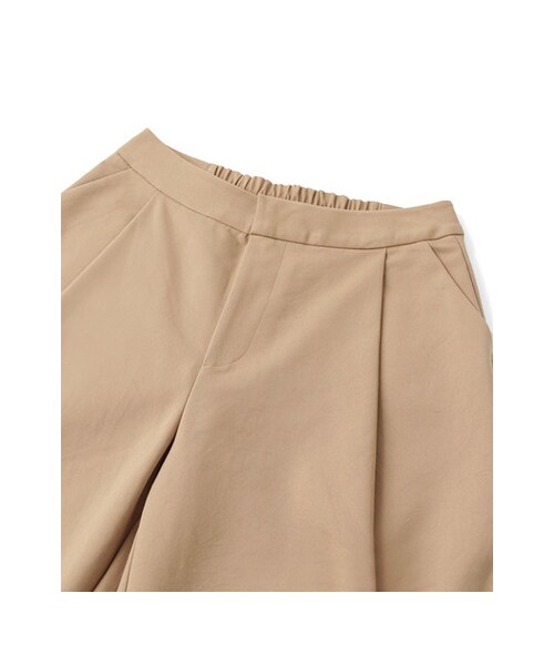 KBF（ケイビーエフ）の「KBF+　ビックタッククロップドワイドパンツ（パンツ・レディース・BEG/NVY/BLK・one）」の10枚目の写真