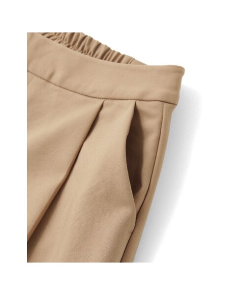 KBF（ケイビーエフ）の「KBF+　ビックタッククロップドワイドパンツ（パンツ・レディース・BEG/NVY/BLK・one）」の12枚目の写真