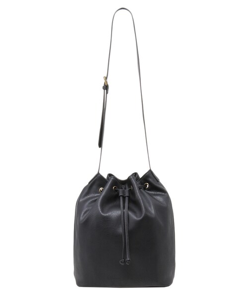 Ungrid（アングリッド）の「【Casual】レザーショルダーＢＡＧ（バッグ・レディース・ブラック/キャメル・F）」の3枚目の写真