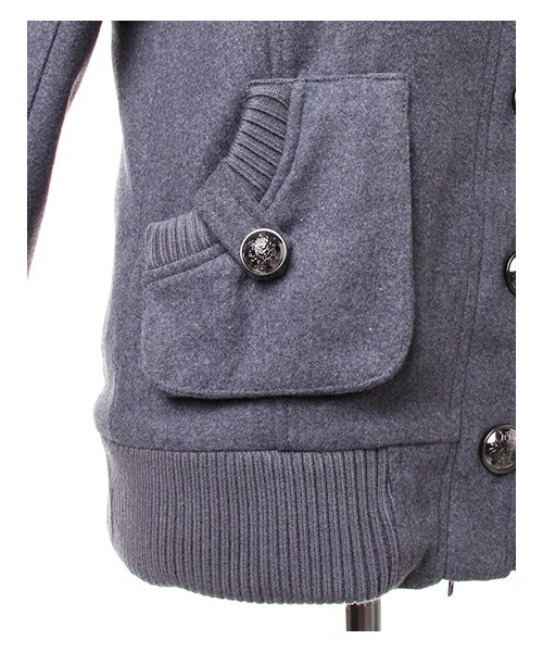 INGNI（イング）の「スタンドパーカー／ブルゾン（ジャケット/アウター・レディース・ｸﾞﾚｰ/ｸﾛ・M）」の6枚目の写真