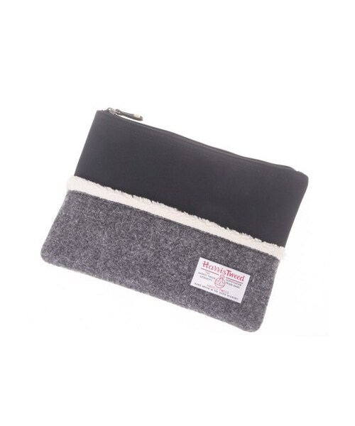 earth music&ecology（アースミュージックアンドエコロジー）の「Harristweed×earthポーチ（バッグ・ポーチ・レディース・グレー/ブラウン/ブルー/ネイビー・F）」の6枚目の写真