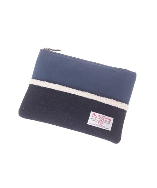 earth music&ecology（アースミュージックアンドエコロジー）の「Harristweed×earthポーチ（バッグ・ポーチ・レディース・グレー/ブラウン/ブルー/ネイビー・F）」の9枚目の写真