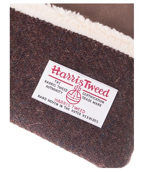 earth music&ecology（アースミュージックアンドエコロジー）の「Harristweed×earthポーチ（バッグ・ポーチ・レディース・グレー/ブラウン/ブルー/ネイビー・F）」の4枚目の写真