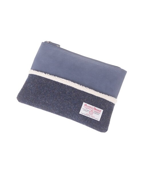 earth music&ecology（アースミュージックアンドエコロジー）の「Harristweed×earthポーチ（バッグ・ポーチ・レディース・グレー/ブラウン/ブルー/ネイビー・F）」の8枚目の写真