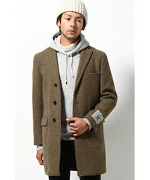 JOURNALSTANDARD TRISECTファー襟付きウールチェスターコート Journal Standard TRISECT（トライセクト）の「【FOX Brothers