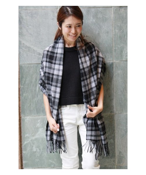 IENA（イエナ）の「IENA ウール/アンゴラブリティッシュチェック