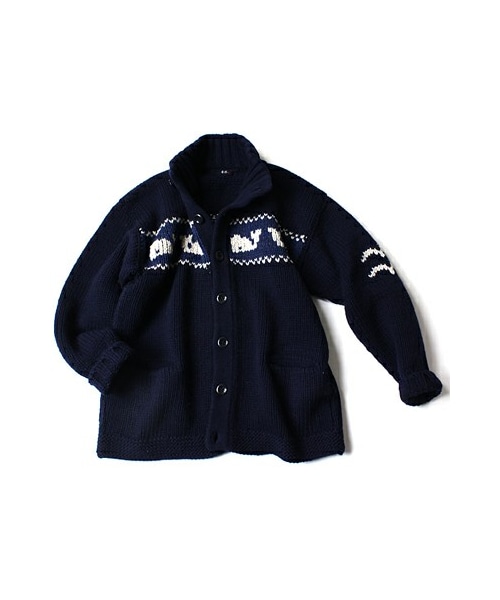 45R（フォーティファイブアール）の「HAND KNITカウチンブルゾン