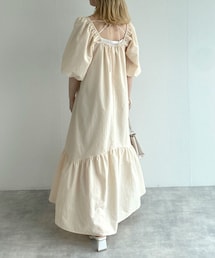 w closet（ダブルクローゼット）の「★先行予約★スクエアネックバルーン袖ティアードワンピース【6月中旬入荷】（ワンピース/ドレス・レディース）」