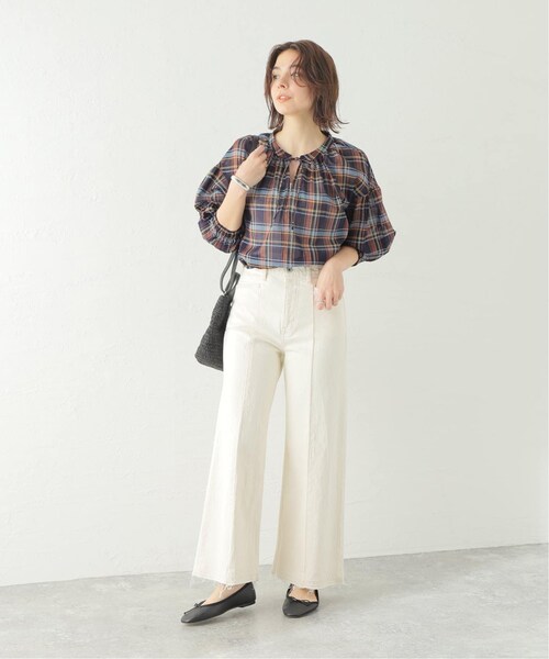 Spick & Span（スピックアンドスパン）の「スラブチェックVカラー 
