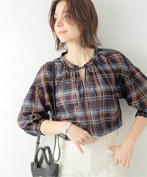 Spick & Span（スピックアンドスパン）の「スラブチェックVカラー 
