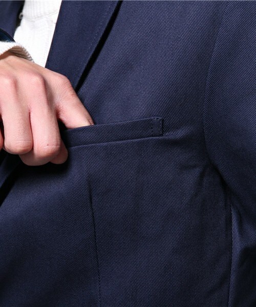 SAKASA（サカサ）の「SAKASA/サカサ/TWILL JACKET（テーラードジャケット・メンズ・ベージュ/ネイビー・MEDIUM/LARGE）」の9枚目の写真