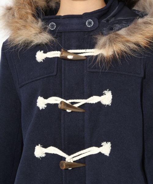 repipi armario（レピピ アルマリオ）の「【ニコラ12月号】ポンチョダッフルコート（ジャケット/アウター・レディース・レッド/キャメル/ネイビー・ＸＳ/Ｓ/Ｍ）」の7枚目の写真