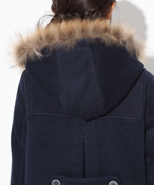 repipi armario（レピピ アルマリオ）の「【ニコラ12月号】ポンチョダッフルコート（ジャケット/アウター・レディース・レッド/キャメル/ネイビー・ＸＳ/Ｓ/Ｍ）」の12枚目の写真