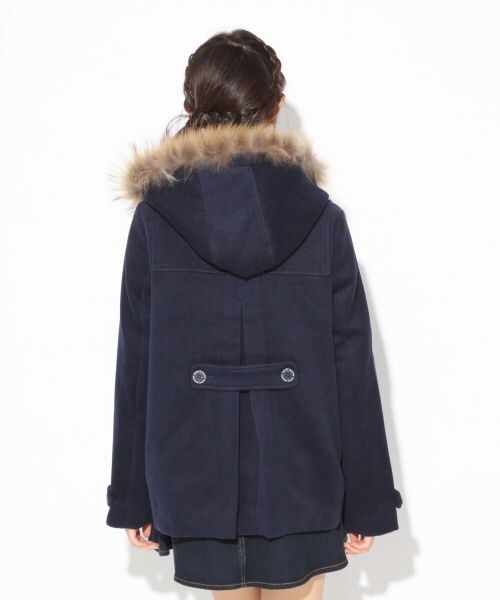 repipi armario（レピピ アルマリオ）の「【ニコラ12月号】ポンチョダッフルコート（ジャケット/アウター・レディース・レッド/キャメル/ネイビー・ＸＳ/Ｓ/Ｍ）」の5枚目の写真