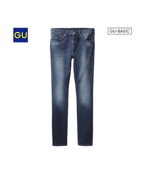 GU（ジーユー）の「（GU）デニムルックストレートパンツＣ（MEN ⁄ ジーンズ・メンズ・LIGHT GRAY/BLUE・S/M/L/XL）」の3枚目の写真