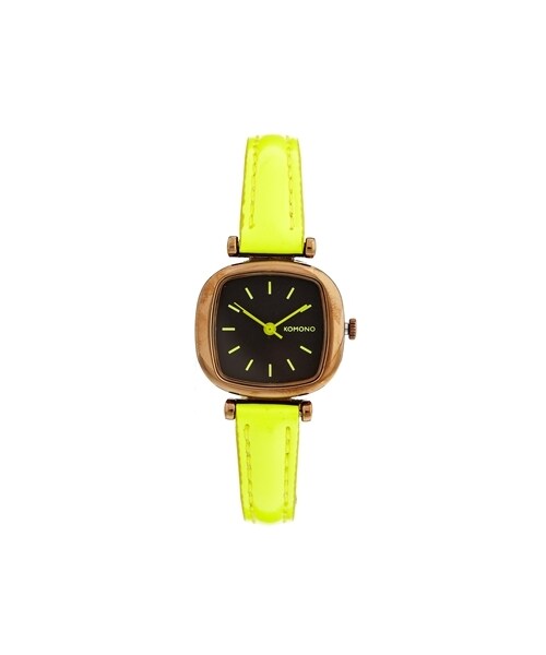 KOMONO.(コモノ)の「Komono Neon Yellow Moneypenny Watch - Yellow(アナログ腕時計・レディース・Yellow)」の1枚目の写真